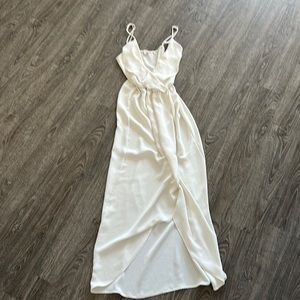 Long off white dress